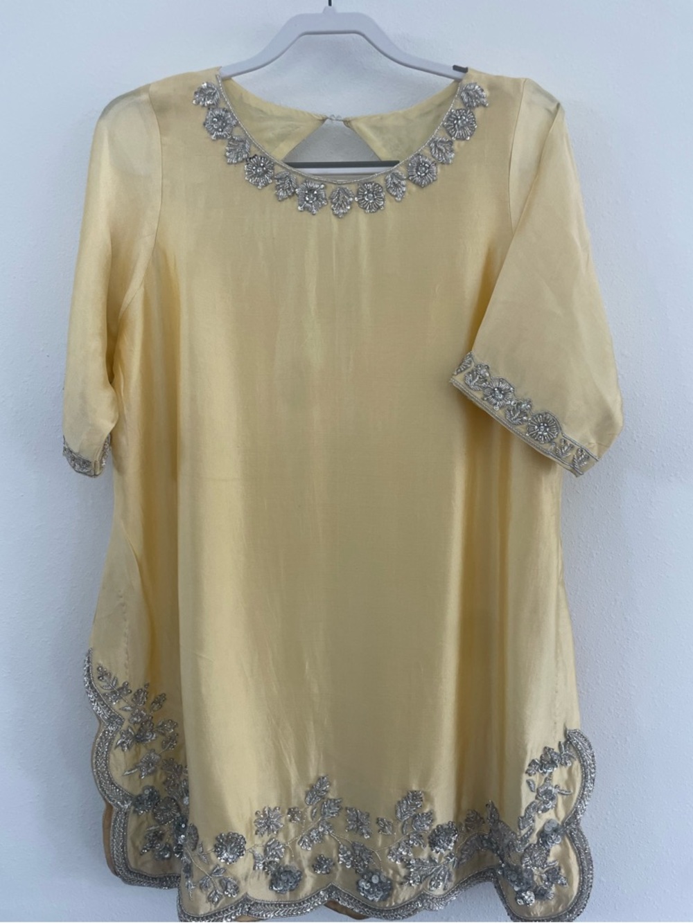 Butter Yellow Shirt Kurta with Palazzo Pants